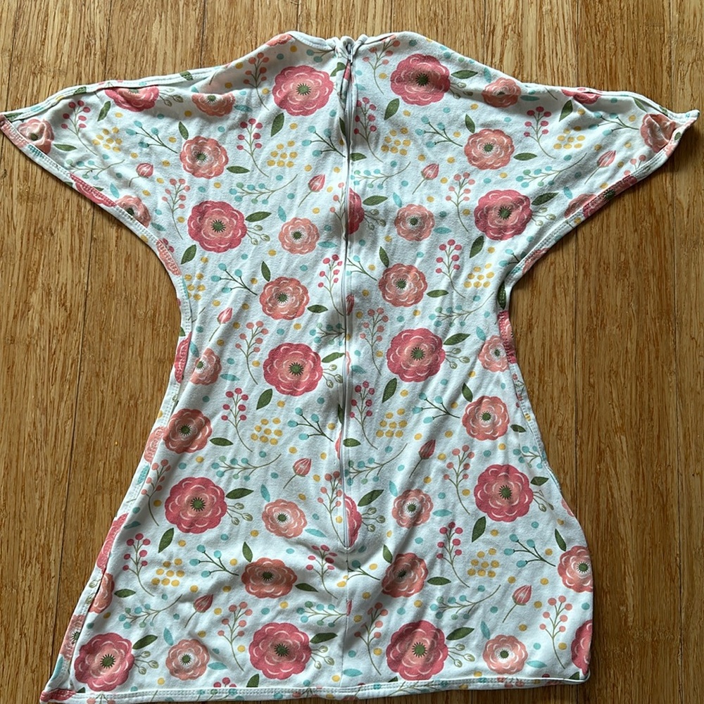 6-12m floral Zipadee zip sleepsack (MEDIUM)